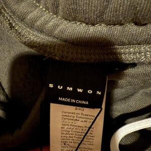 Sumwon Studios Grey & White Pants size Medium